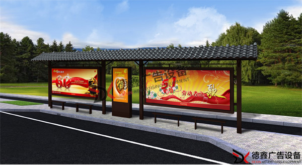中式仿古候车亭将会在历史文化城市越来越普及
